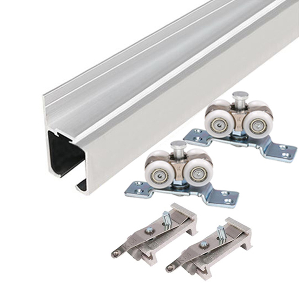 (재단가능) 신형EM201 접이문용 레일 로라세트(80kg이하용 벽면설치용) 2M 3M 4M _접이문레일 접이문로라 행거레일 미닫이 벽면설치전용레일 94,400원