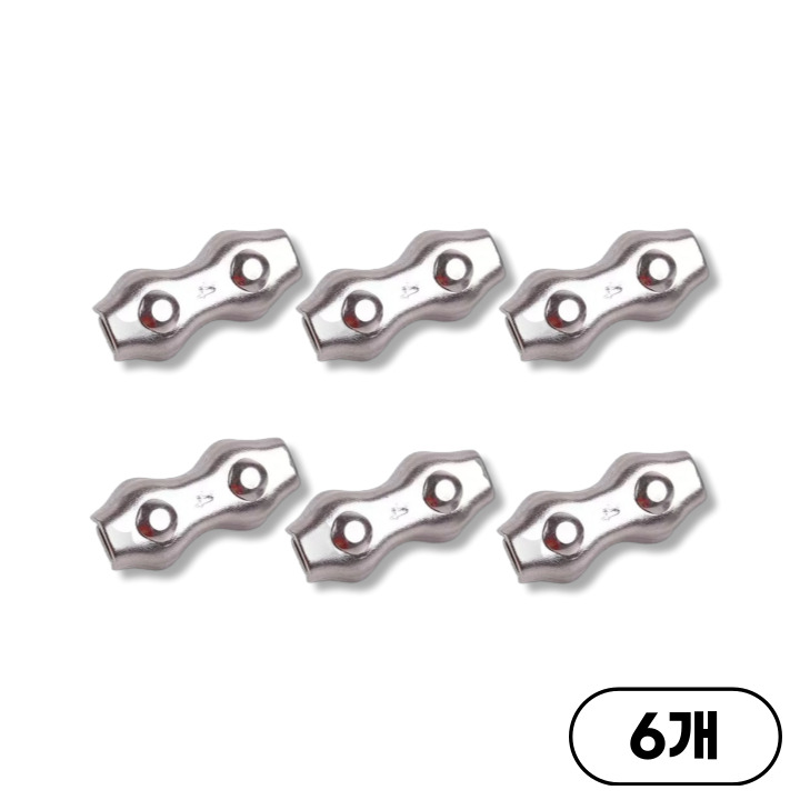 케이에스로프 스텐 와이어 클램프 서스 SUS304 고정 부속 클립 싱글 더블 9,740원