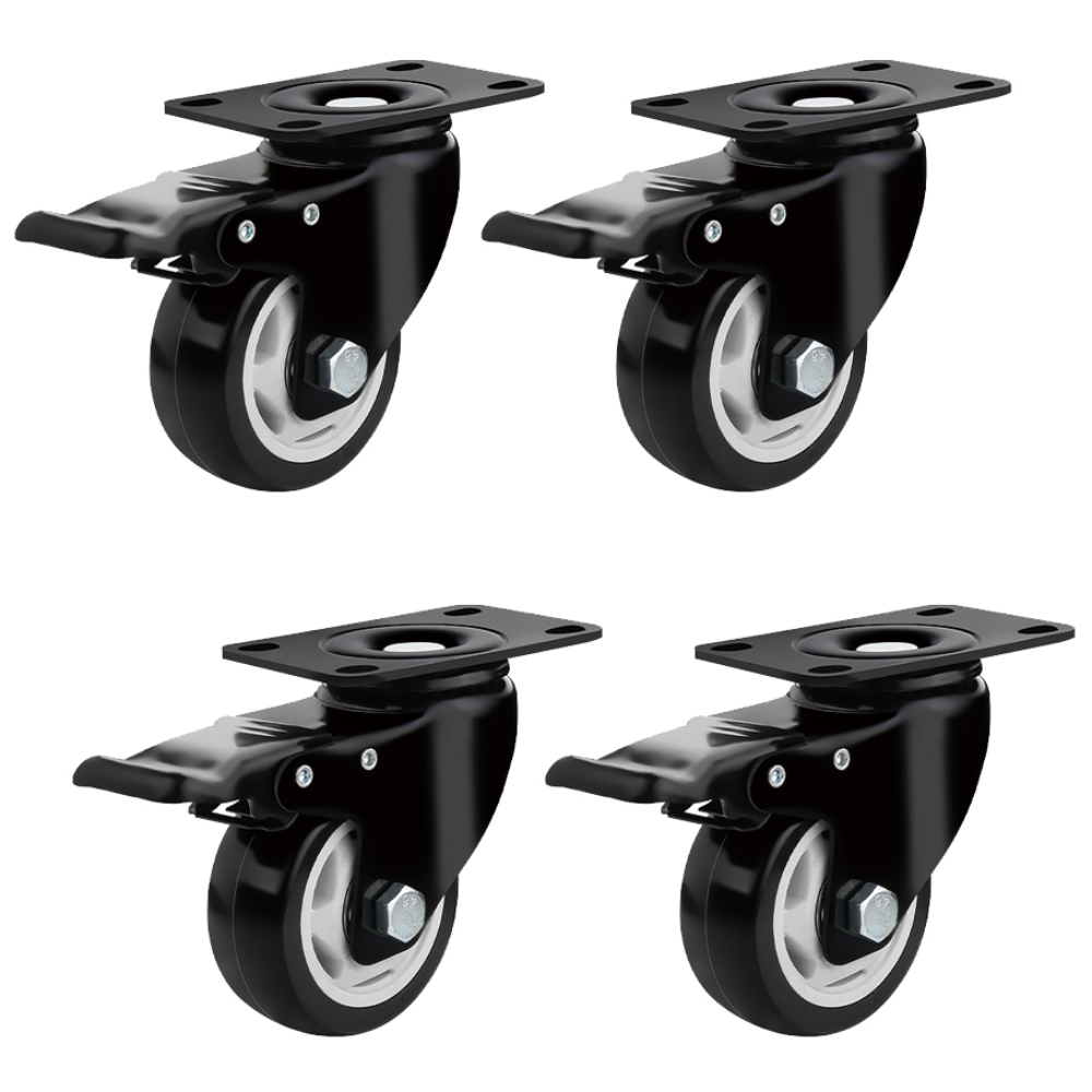 코랙코리아 경량 플레이트 3/8 인치 볼트 3인치 4인치 5인치 바퀴 캐스터, 1세트 18,900원