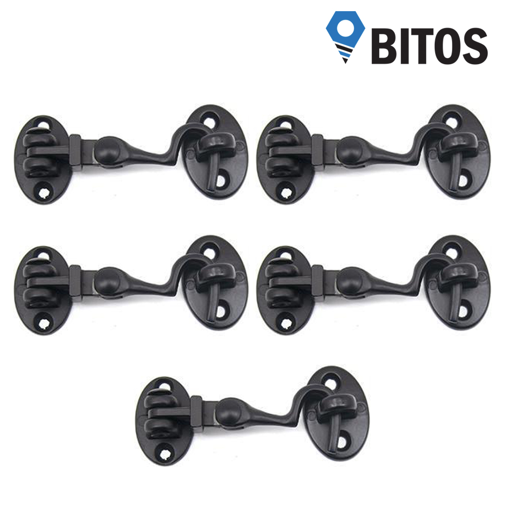 걸고리 문고리 현관문 걸쇠 아오리정 창문 잠금장치 도어부속 블랙 S사이즈, 블랙, 5개 23,500원