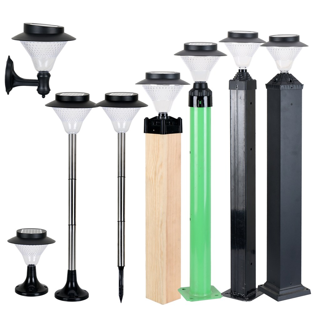 태양광 정원등 펜스등 난간등 데크등 75 80 90 100mm 원형 사각 기둥 문주등 22,800원