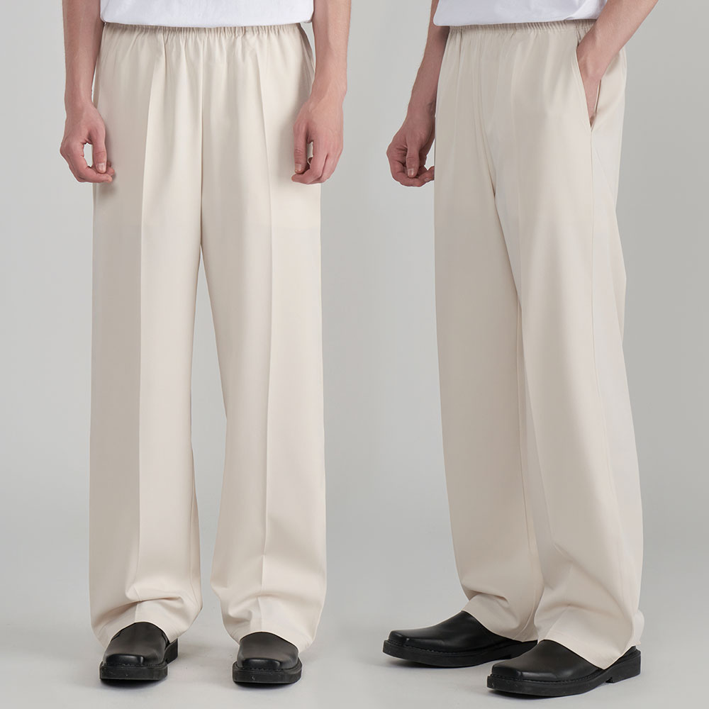 팀스핏 남성용 빅사이즈 이지 세미 와이드 링클프리 밴딩 슬랙스 팬츠 25,800원