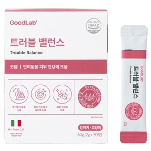 펫펫펫 강아지 고양이 피부 영양제 굿랩 30p, 30회분, 피부/피모, 1개 27,900원