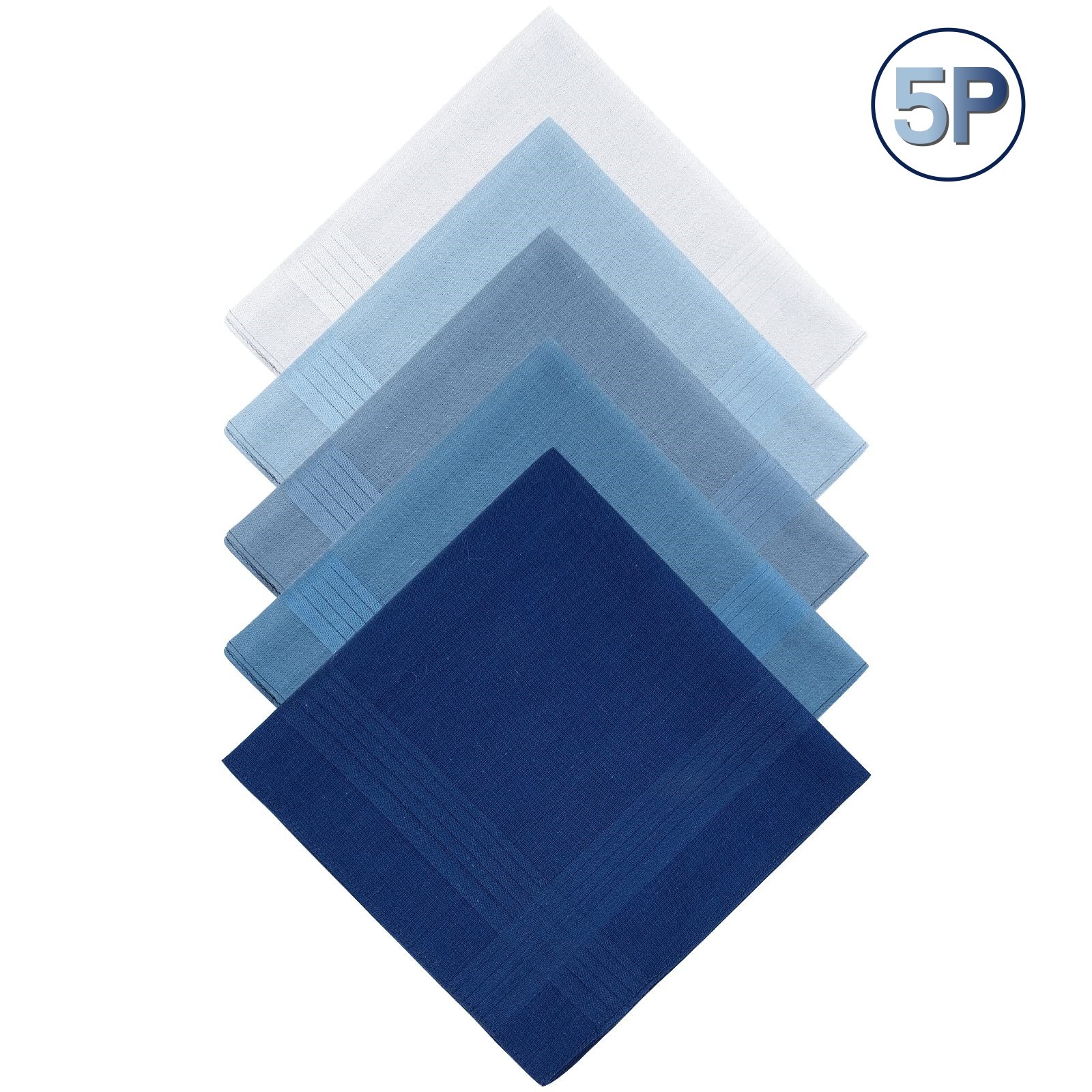 남성 순면 손수건 5종 세트 - 신사 데일리 남자 손수건 기본형 7,990원