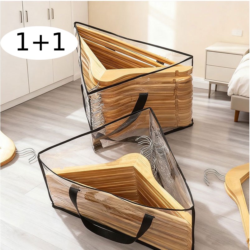 옷걸이 보관백 정리함 다기능 수납 가방 1+1, 투명, 1개 10,900원