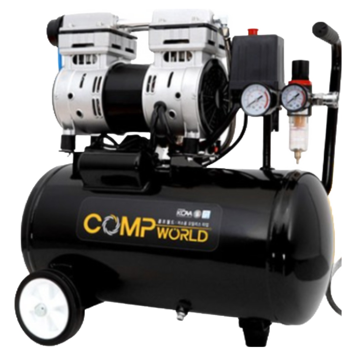 콤프월드 OFS모델 휴대용 저소음 무오일 콤프레샤, 1개 338,000원