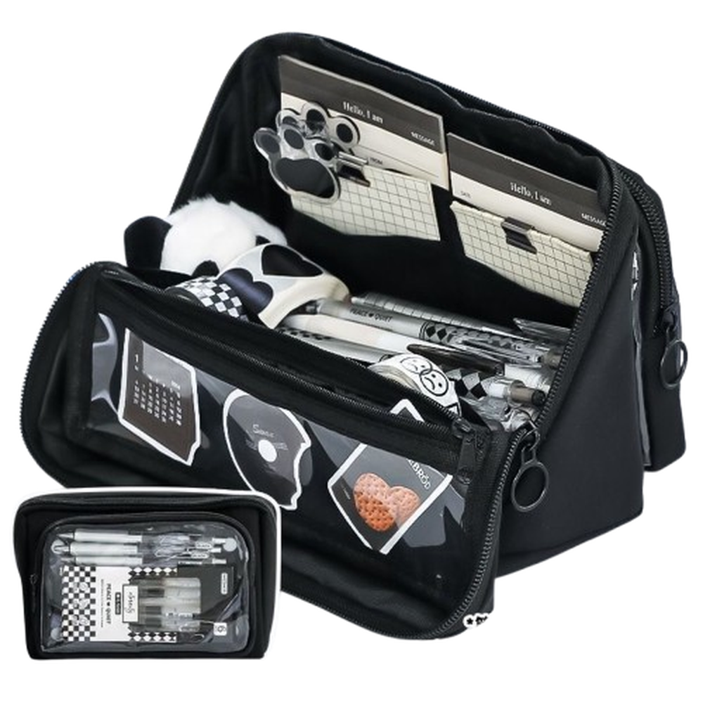 라라피치 대용량 탈부착 필통, 블랙, 1개 13,300원