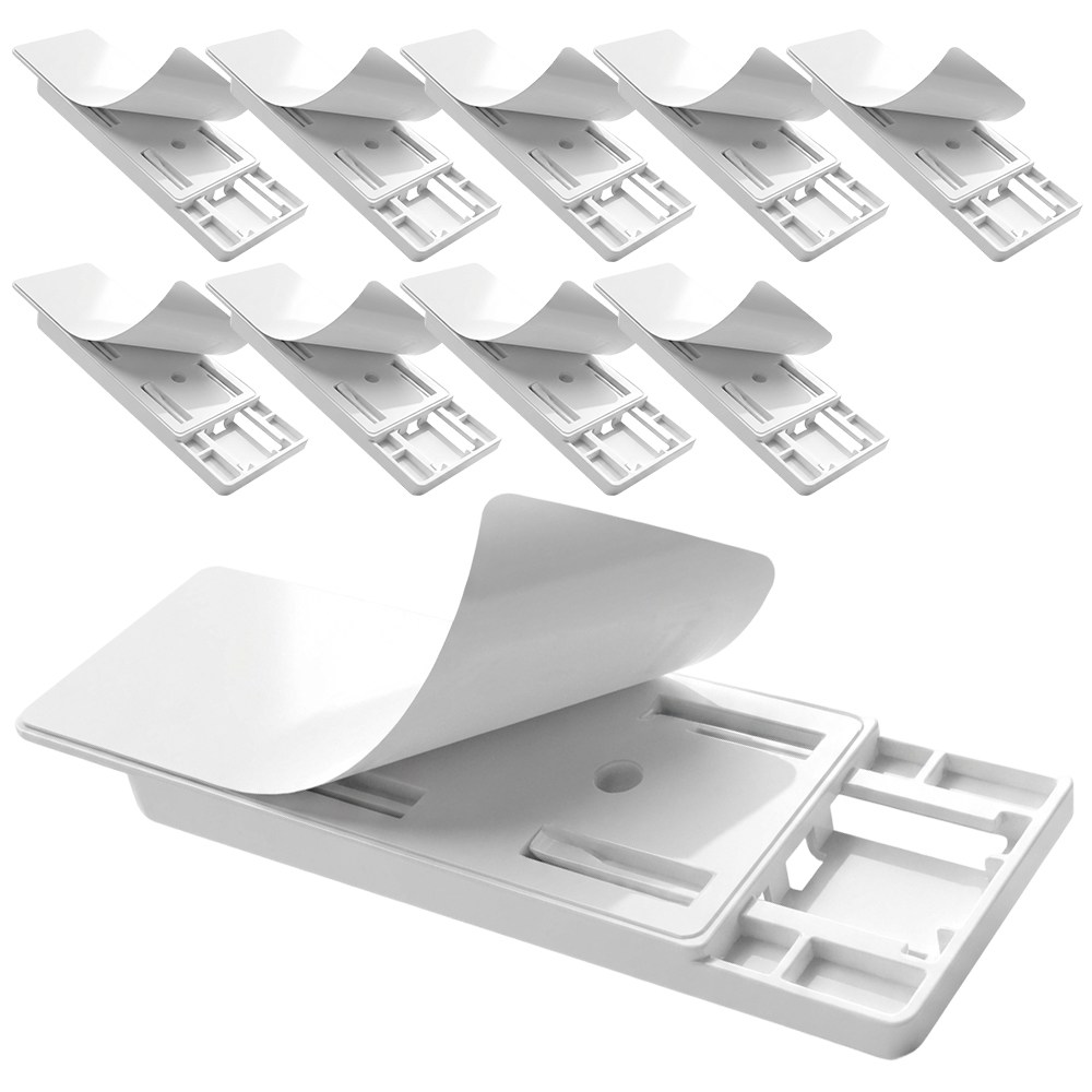 카로히포 붙이는 멀티탭 선정리 벽 고정 홀더 브라켓 3,000원