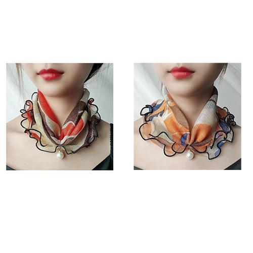 키밍 스카프 여성 쁘띠 목도리 넥워머 머플러 2p 진주 다용도 5,920원