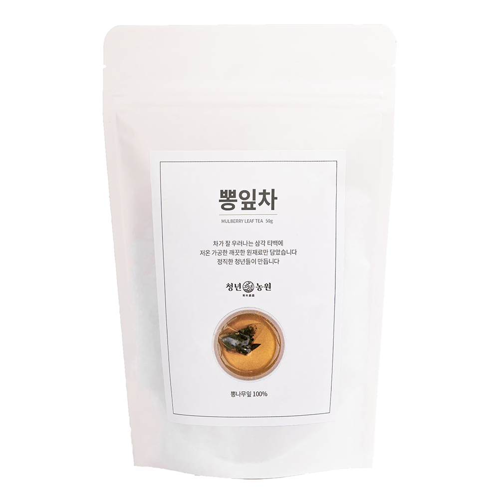 청년농원 저온가공 뽕잎차 삼각티백, 1g, 50개입, 1개 12,900원