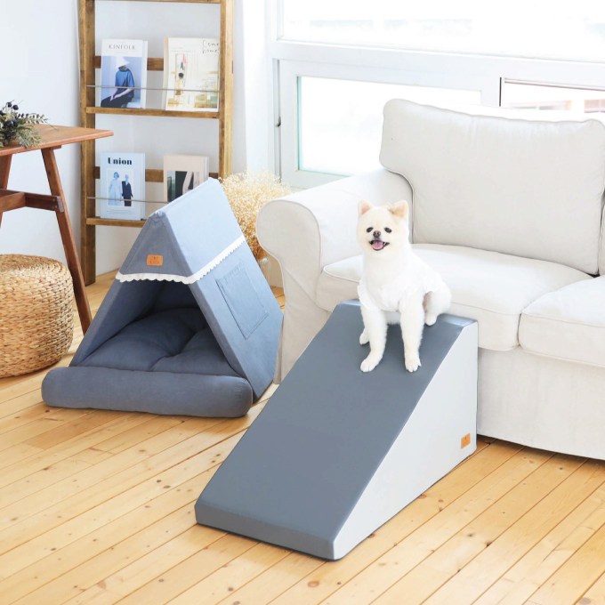 리토토 반려동물 강아지 계단 논슬립 슬라이드 펫 스텝, 3.다크그레이 48,900원