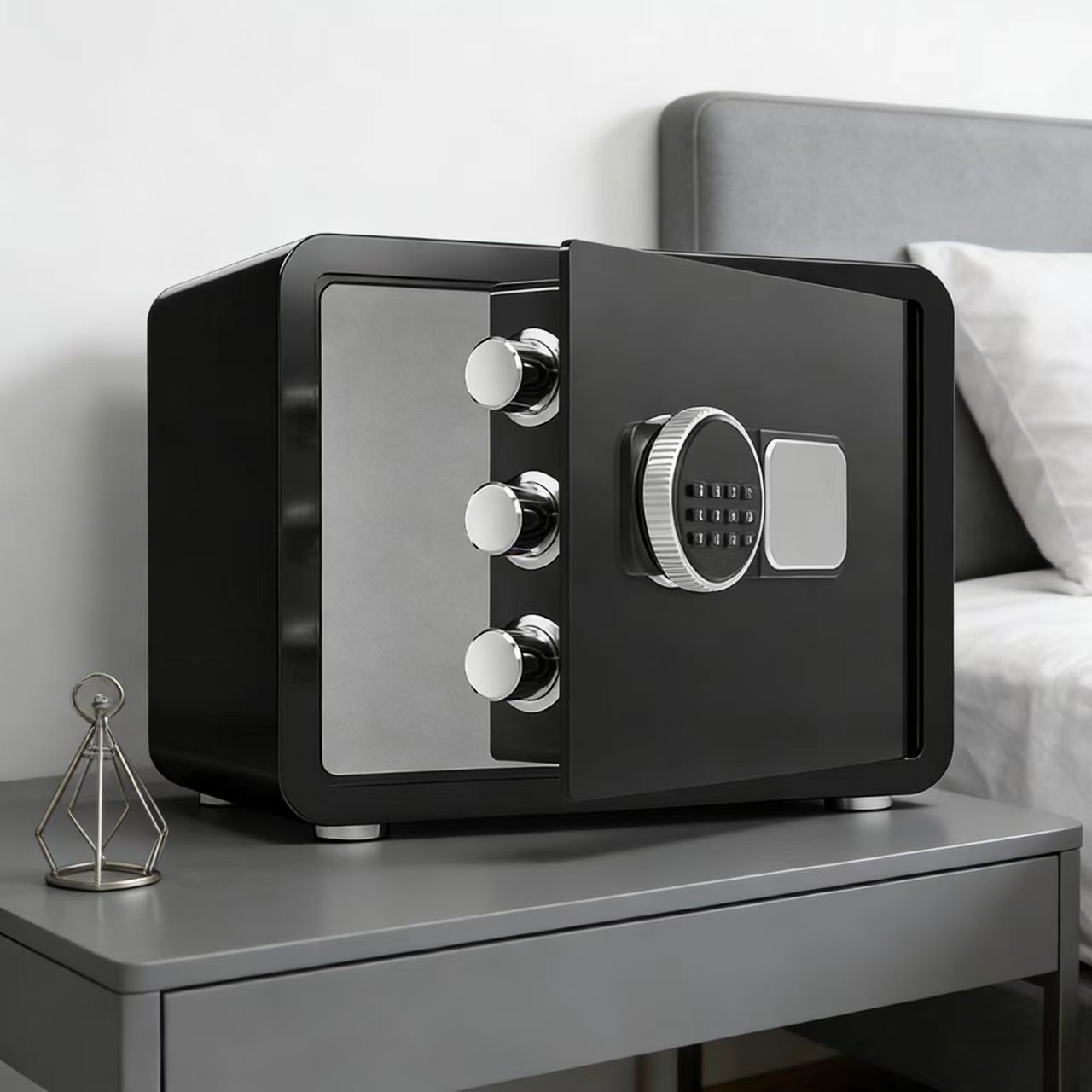 가정용 미니 금고 비밀번호 20CM 스마트 디지털 안전금고 사무용금고 다기능 소형 금고 안전 경보기 68,800원