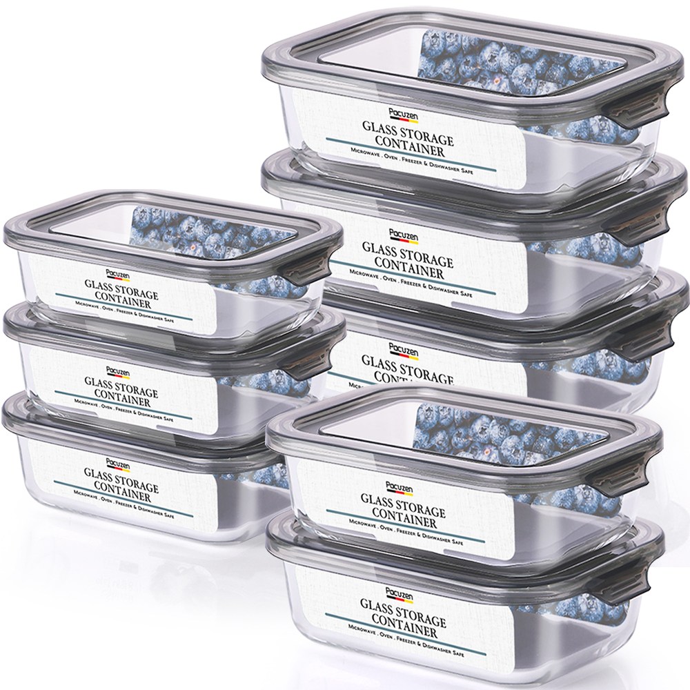 파쿠젠 이지캡 내열유리 반찬통세트 직사각 8P 26,820원