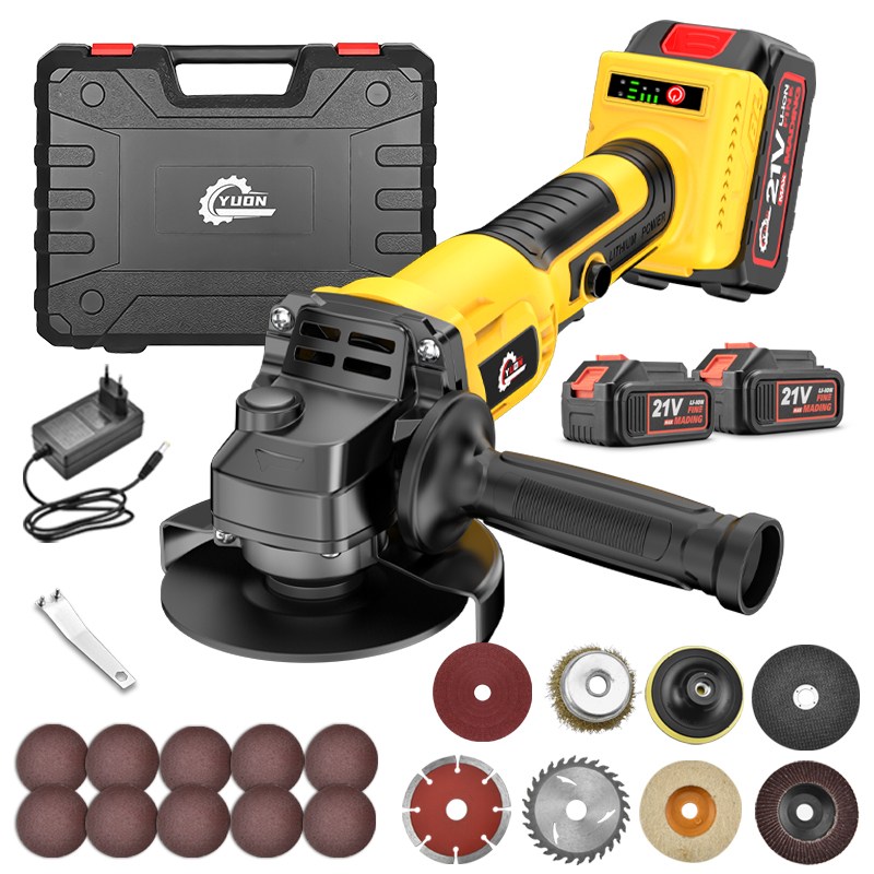 YUON 독일 21V 무선 4인치 핸드 그라인더 풀세트, 1개 119,000원