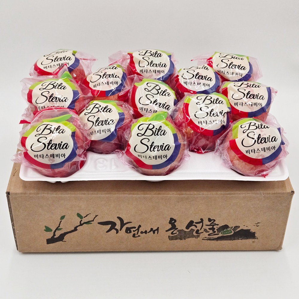 문경 스테비아 세척사과, 1개, 중소과 3kg(15과내외)x2박스(총2박스/6kg) 69,900원