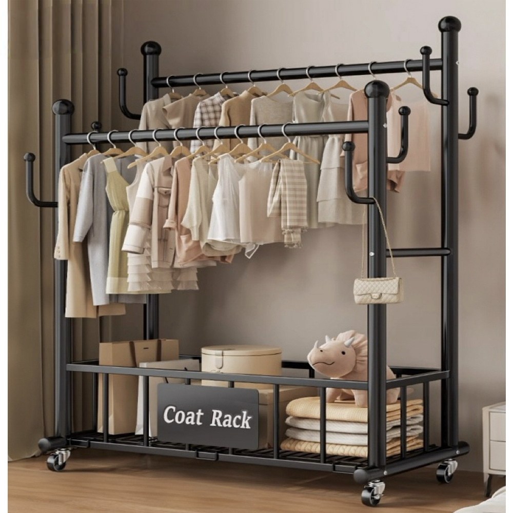 BILIMO 시스템 행거 튼튼한 이동식 옷걸이 행거 스탠드 옷걸이 옷장 강화된 32mm 파이프 57,900원