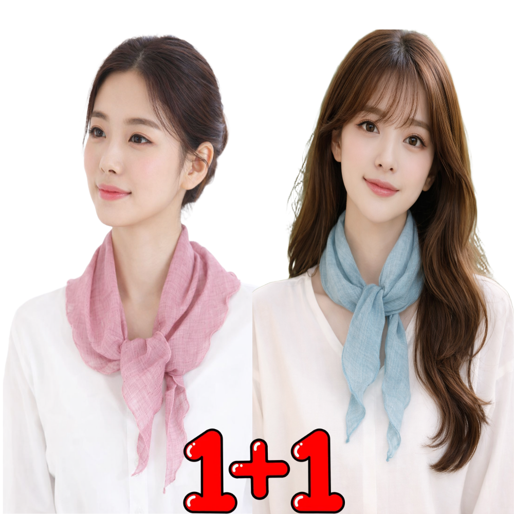 벨루업 국산 순면 쁘띠 삼각 스카프 인기세트상품(1+1) 사계절 무지 단색 간절기 봄 여름 가을 겨울 환절기 15,900원