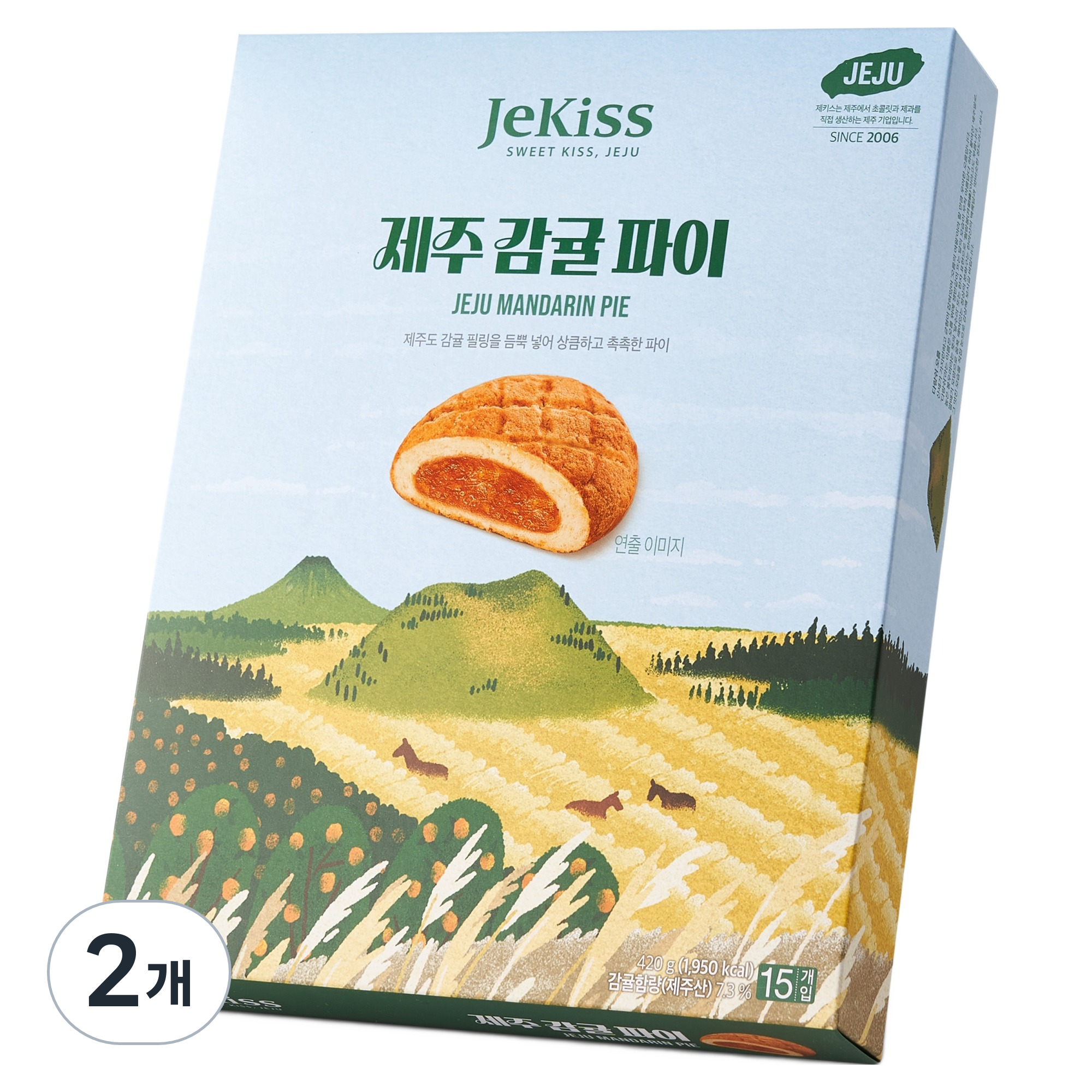 제키스 제주 감귤 파이, 420g, 2개 38,180원