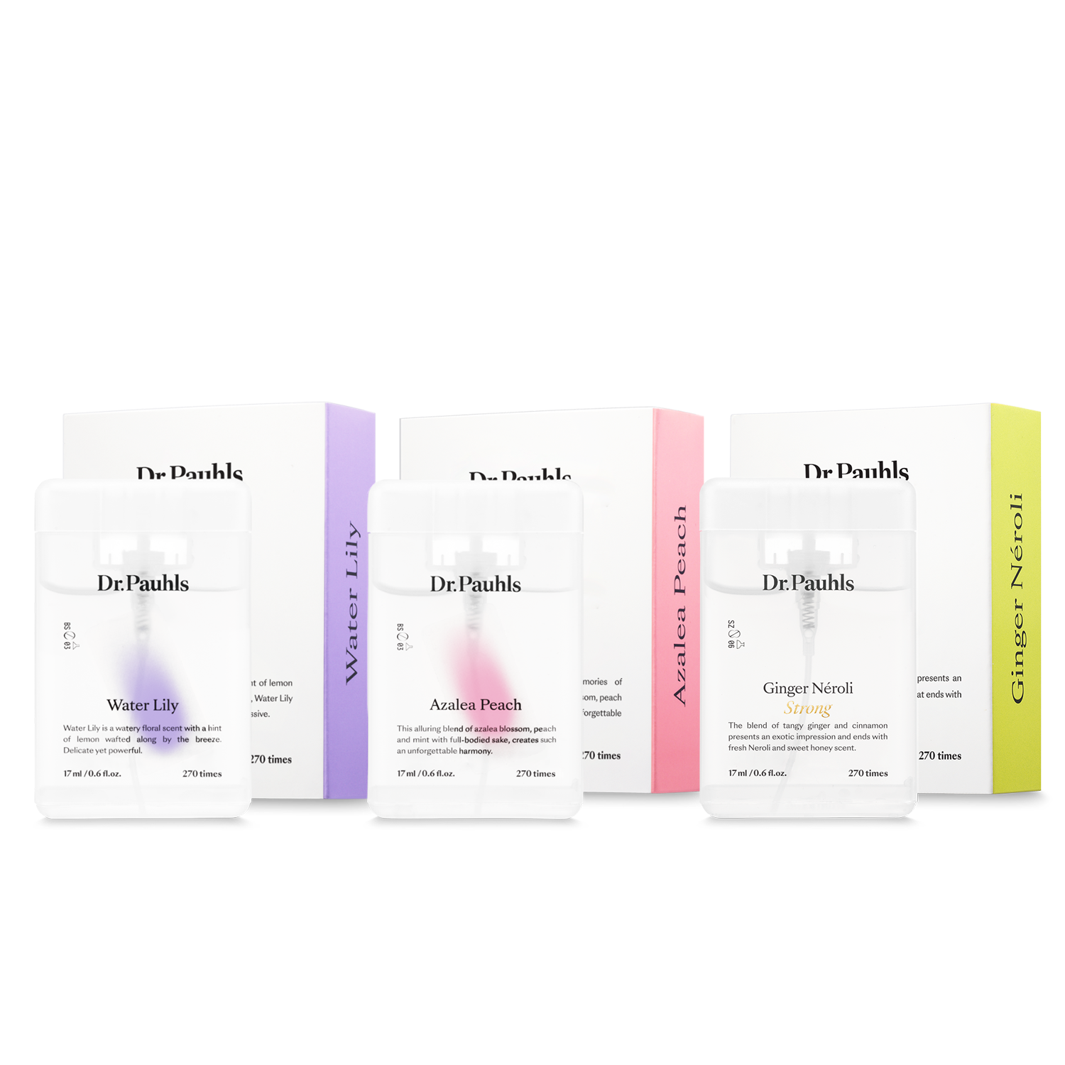 닥터폴스 구강청결 브레스 스프레이 3종 (아젤리아피치향 1개 + 워터릴리향 1개 + 진저네롤리향 1개) 33,000원