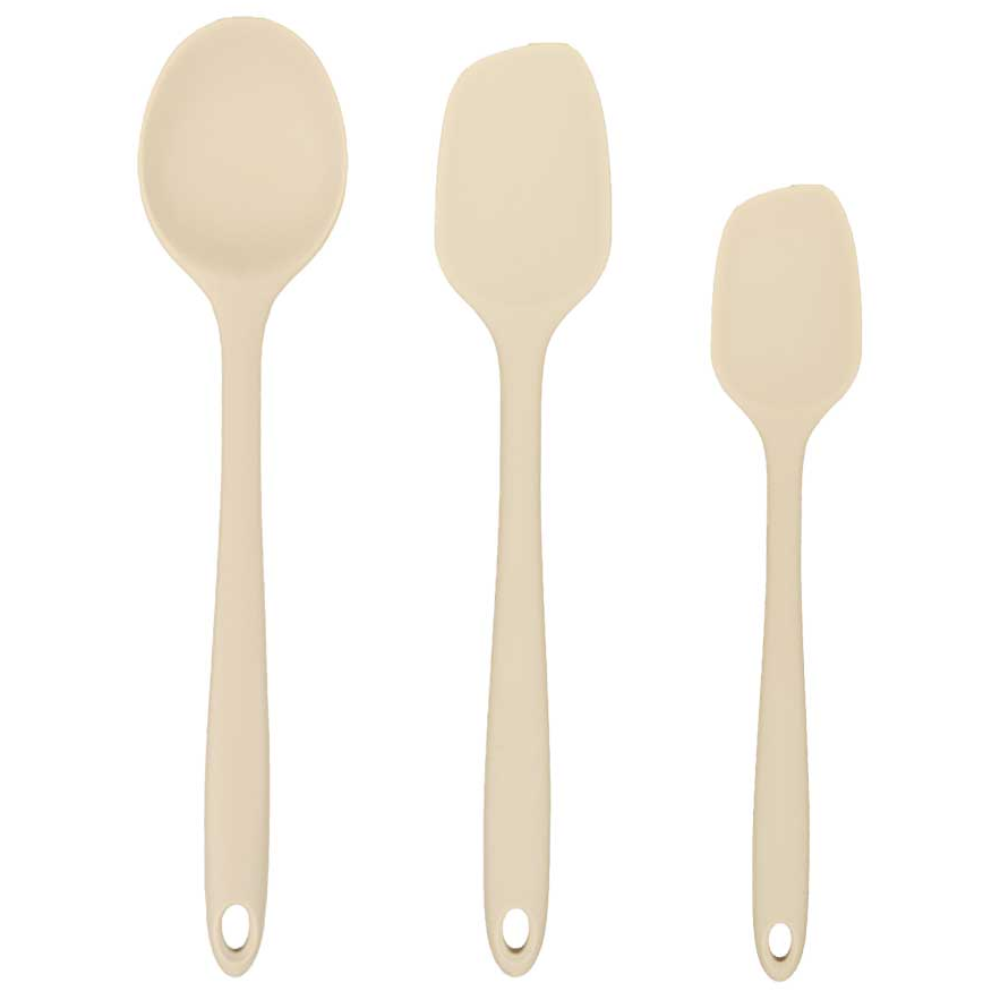 모모빈 실리콘 이유식 조리도구 3종 멀티스푼 + 스파츌라 세트, 크림브륄레, 1세트, 스파츌라 S  + L + 멀티스푼 L 19,900원