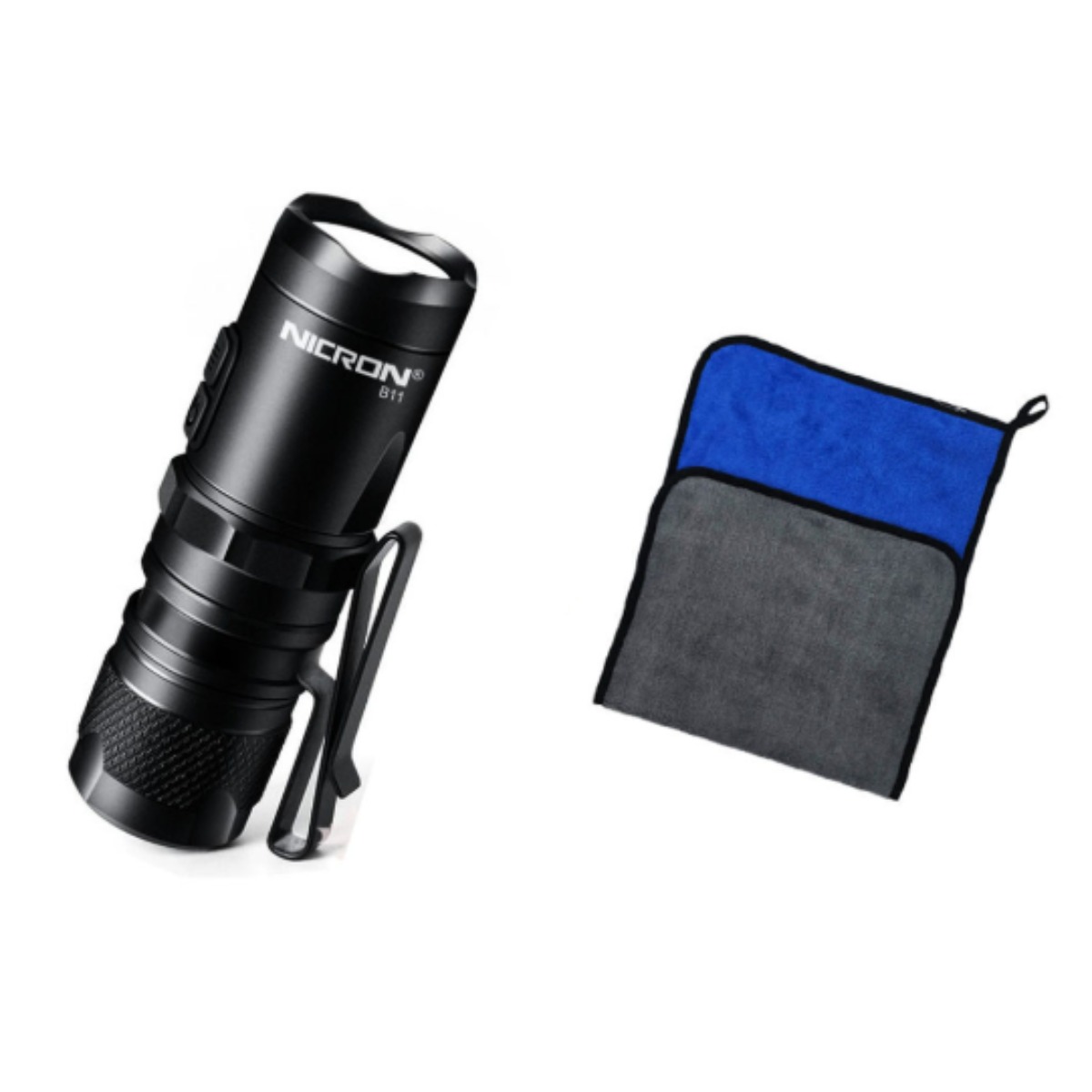 니크론 LED 충전 후레쉬 랜턴 B11 / 950루멘 미니 모자 부착 가능 등산 낚시용, 1개 51,300원