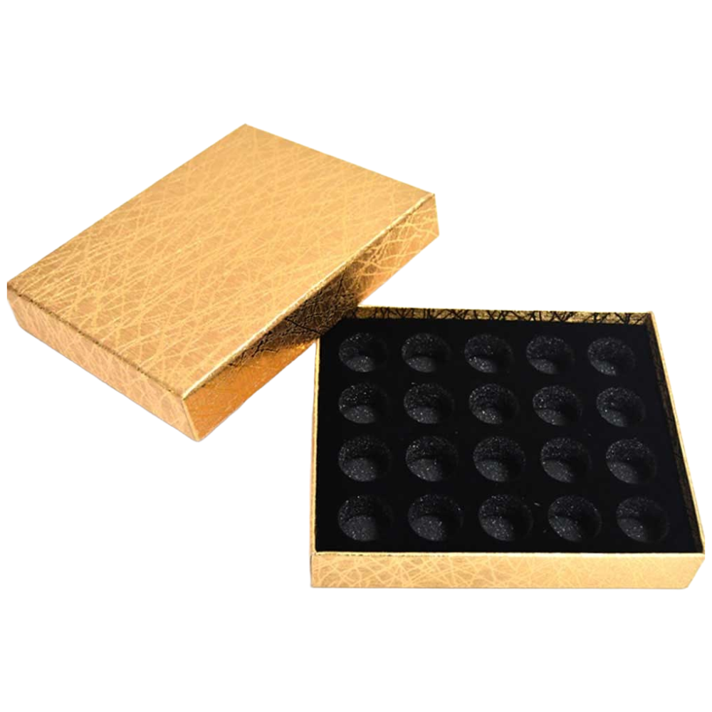He 빗살패턴 금박공진단상자 20환 싸바리 선물 박스 케이스 보관 보석함 환 종이상자 4,980원