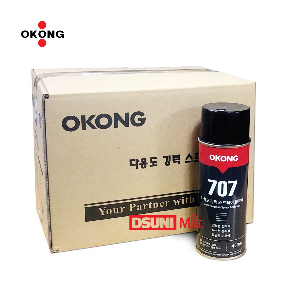 오공707(12EA) 박스단위 스프레이접착제 스프레이본드 완전고정용, 12개 81,500원
