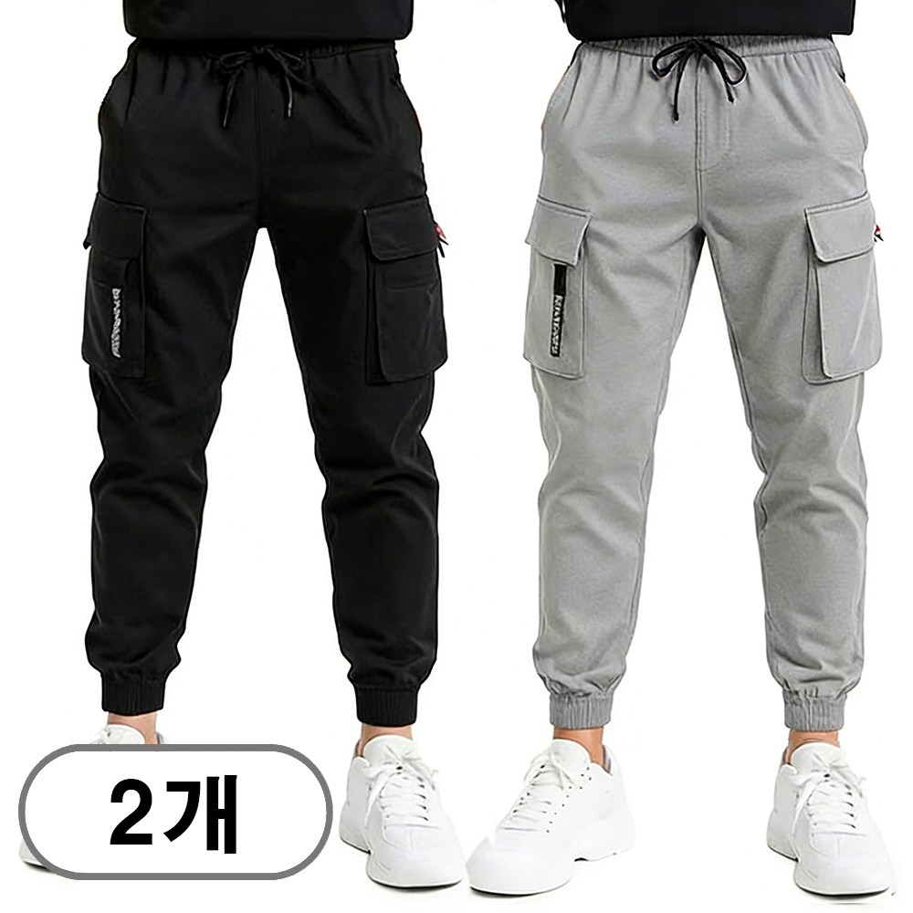 차쿠 남성 1+1 4계절 카고팬츠 기모바지 캐주얼 긴바지 작업복 바지 봄 여름 가을 겨울 29,800원