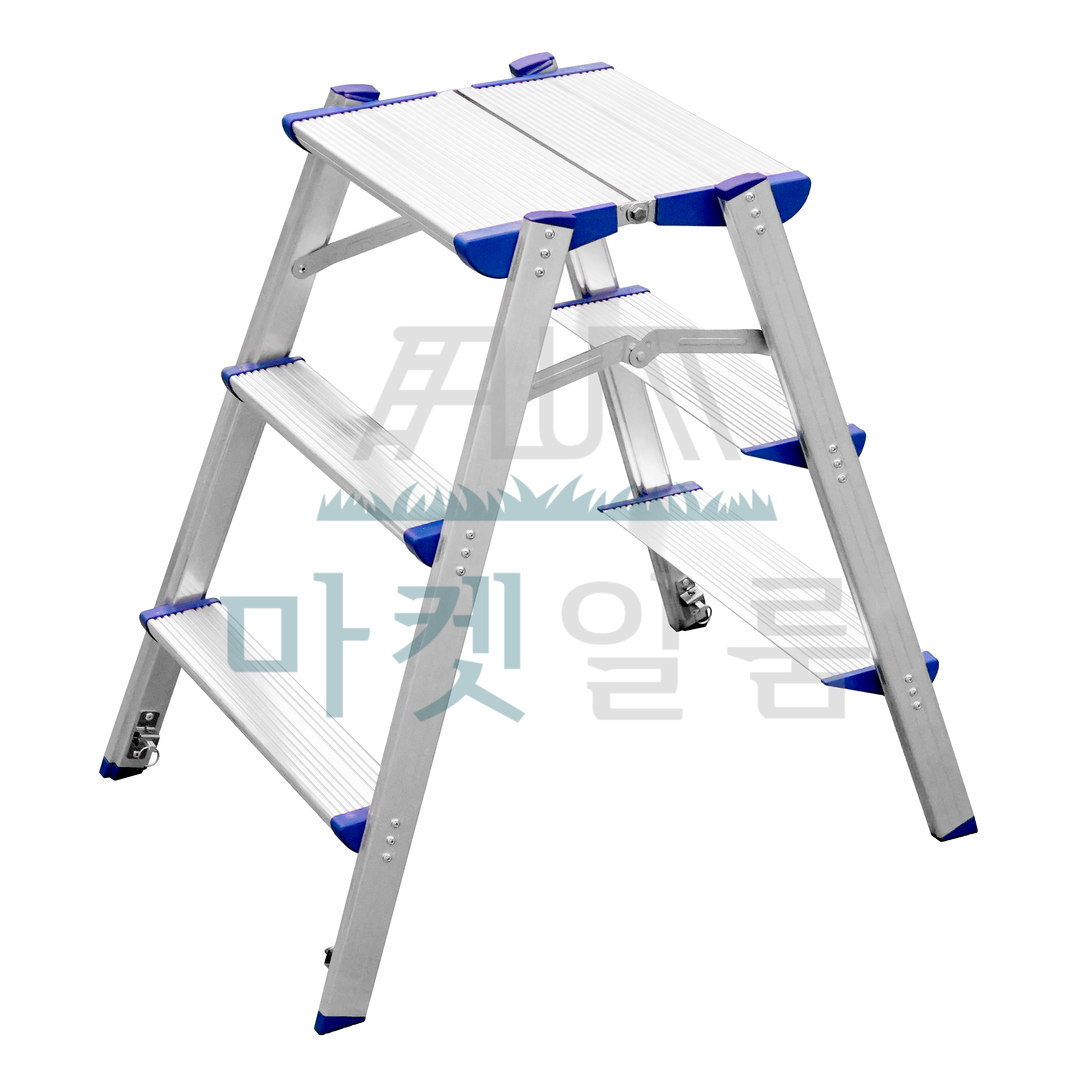 알룸 국산 알루미늄 가정용사다리 특광폭 3단 안전, 1개 85,900원