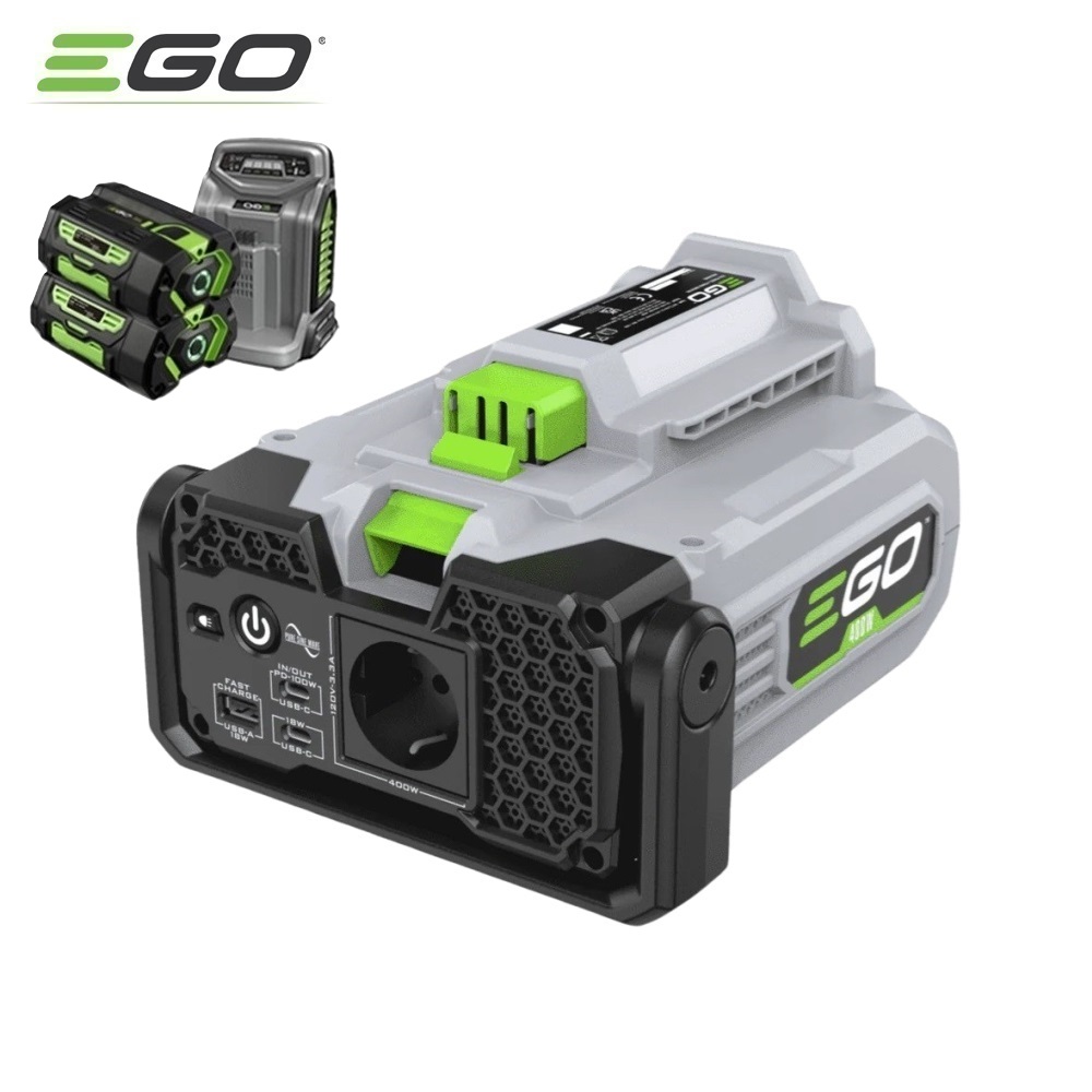 EGO 이고파워 56V PAD5000E 파워인버터, 회색, 베어툴(본체)+배터리(5Ah)2개+충전기 1,245,000원
