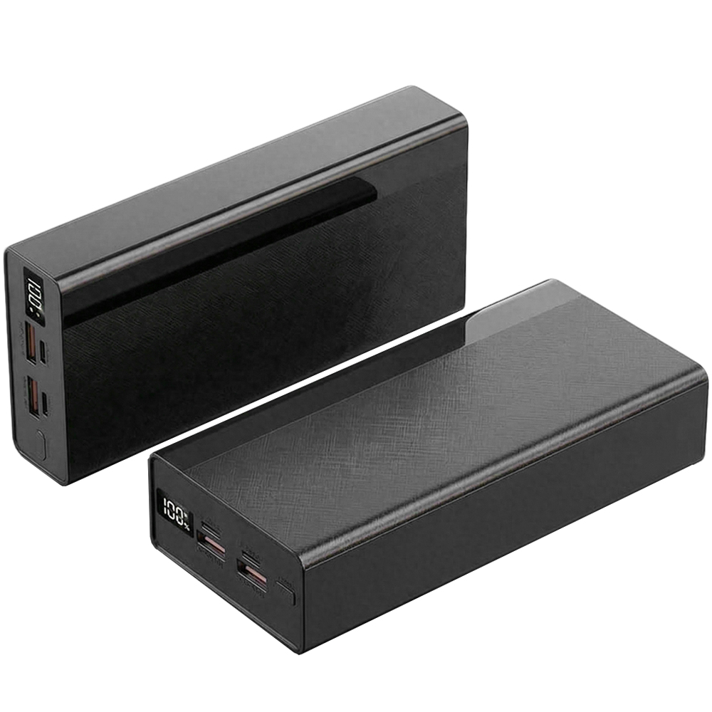 THOUSTA 캠핑전용 보조배터리 대용량 30000mAh 고속충전 66W C타입 멀티단자 LED 잔량표시, 블랙 60,900원