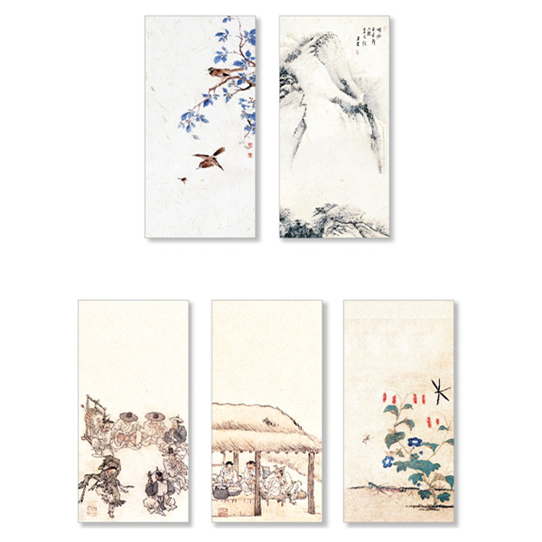 양지다이어리 더스페셜 기프트 용돈봉투 풍속화 세로형 5종 세트, 혼합색상, 1세트 2,890원