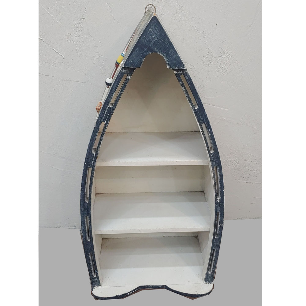 여름소품 보트모형선반-소형 지중해 배모양 벽걸이 벽장식 진열장 장식장, 3단, 단일색상, 현재가 108,000원