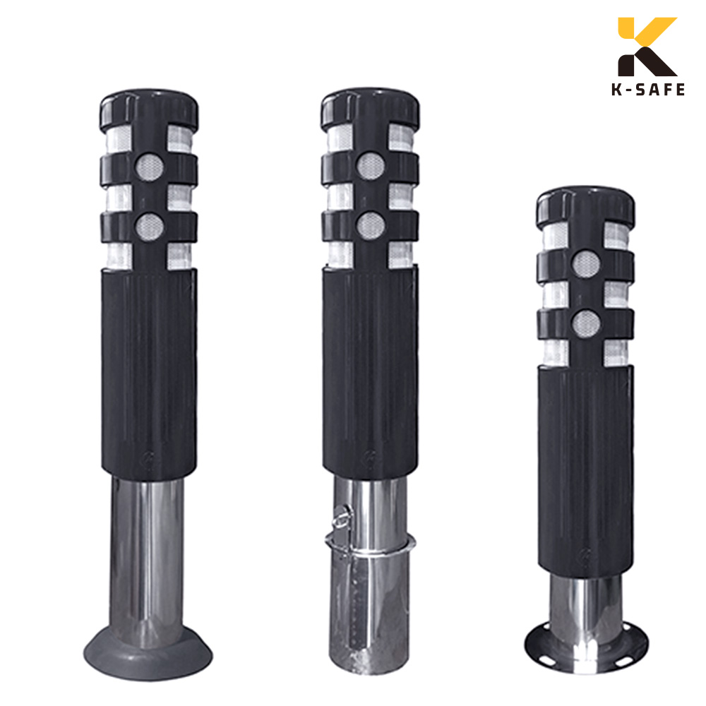 국산 원형 반사지 탄성 스테인리스 볼라드 150파이 매립 앙카 이동, 이동식 236,000원