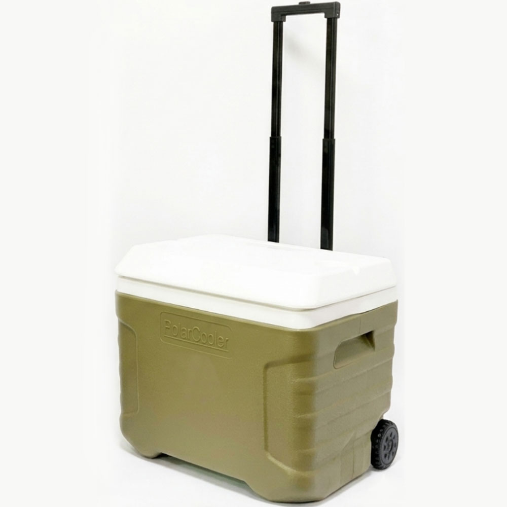 코지로움 캠핑 보온 보냉 아이스 박스 쿨러 이동식 바퀴 바퀴형 캐리어형 사각 20리터 40리터 41리터, 41L, 올리브그린 69,900원