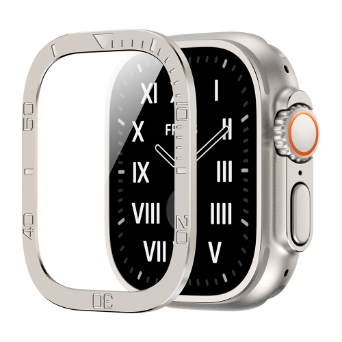 엔인원 애플워치 울트라 호환 강화유리 알루미늄 베젤링 일체형 풀커버 케이스, 티타늄 11,900원