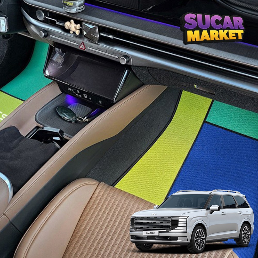 진카 이니셜 각인 디올뉴 팰리세이드 LX3  디자인 카매트 발판 281,900원