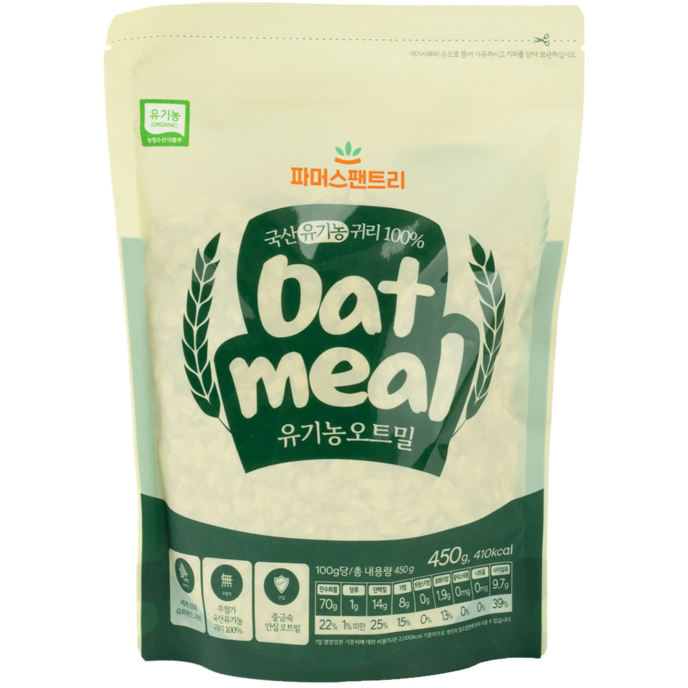 파머스팬트리 유기농 오트밀, 450g, 1개 9,400원