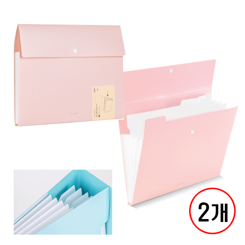 린피니 5분류 도큐먼트 파일 파스텔, 2개, 핑크 22,140원
