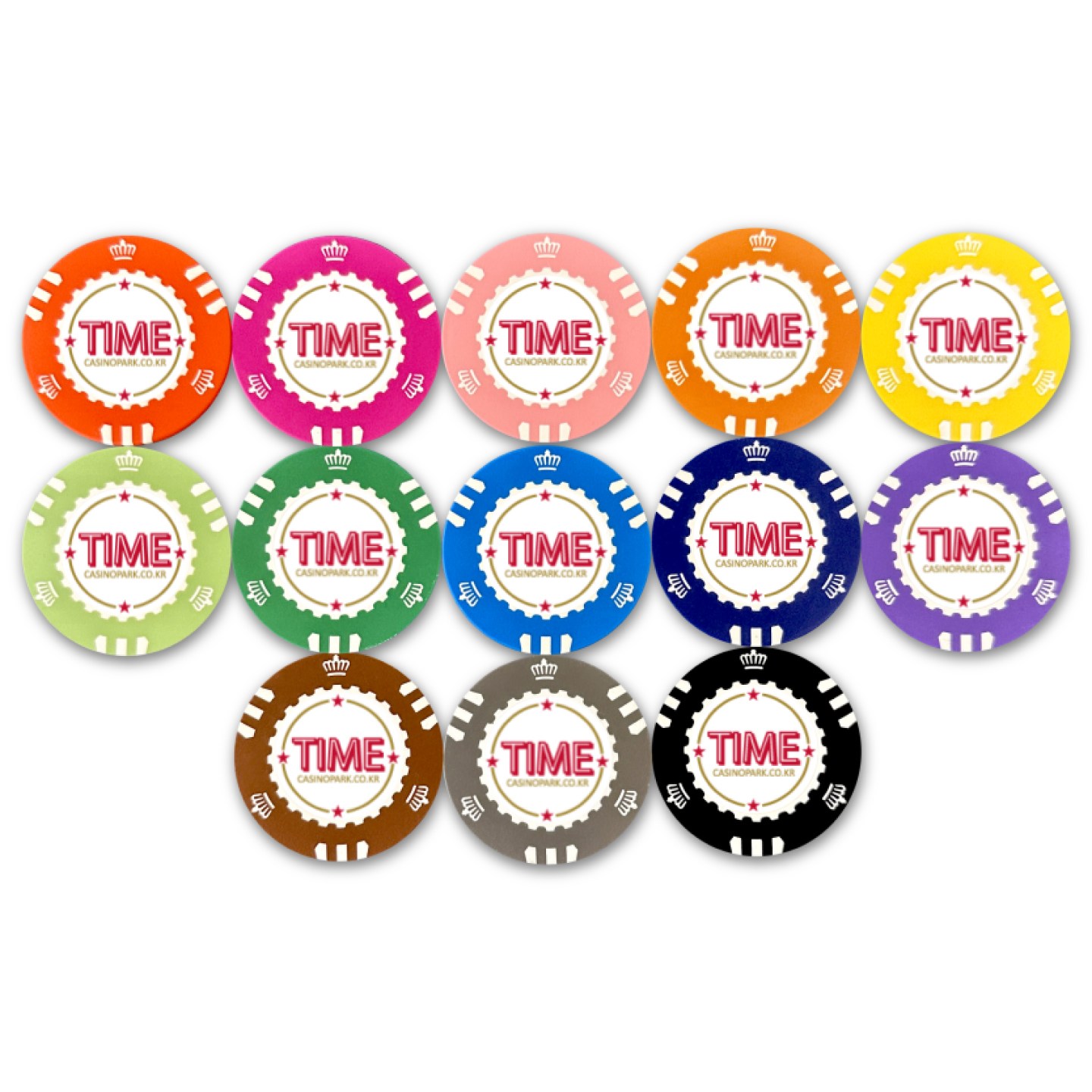 타임칩 홀덤 용품 자체제작 카지노칩, 1개 1,500원