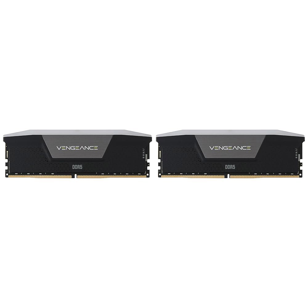 CORSAIR Vengeance RGB DDR5 RAM 16GB (2x8GB) 5200MHz CL40 인텔 XMP iCUE 호환 컴퓨터 메모리 - 블랙 (CMH16GX5M2B5 602,100원