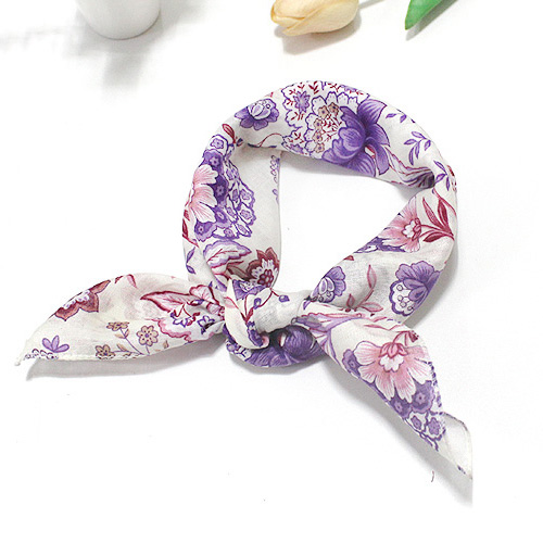여성손수건 아사 가제 면 쁘띠 목손수건 플라워 꽃무늬 미니 쁘띠 스카프 선물 5,190원