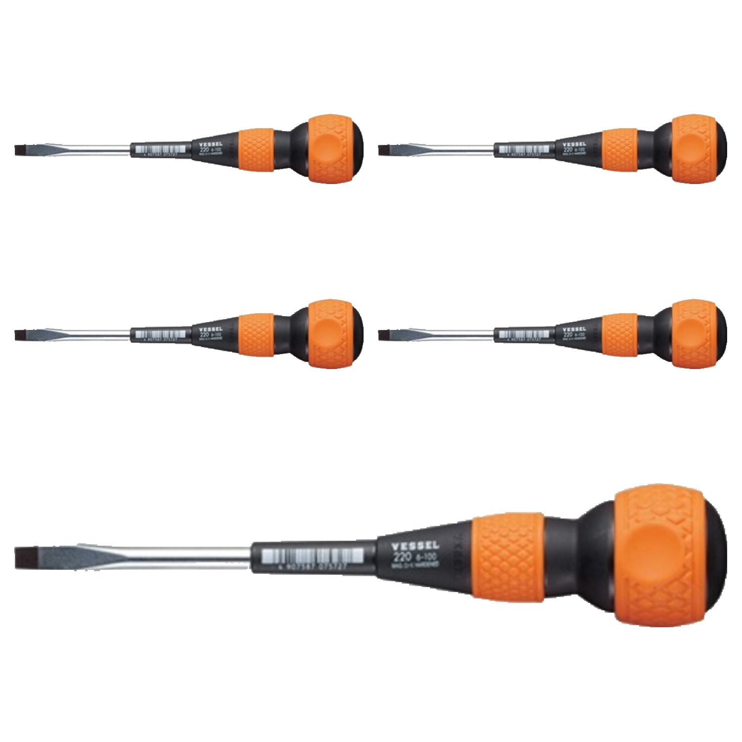베셀 전공 일자 드라이버 220 100mm, 5개 30,500원