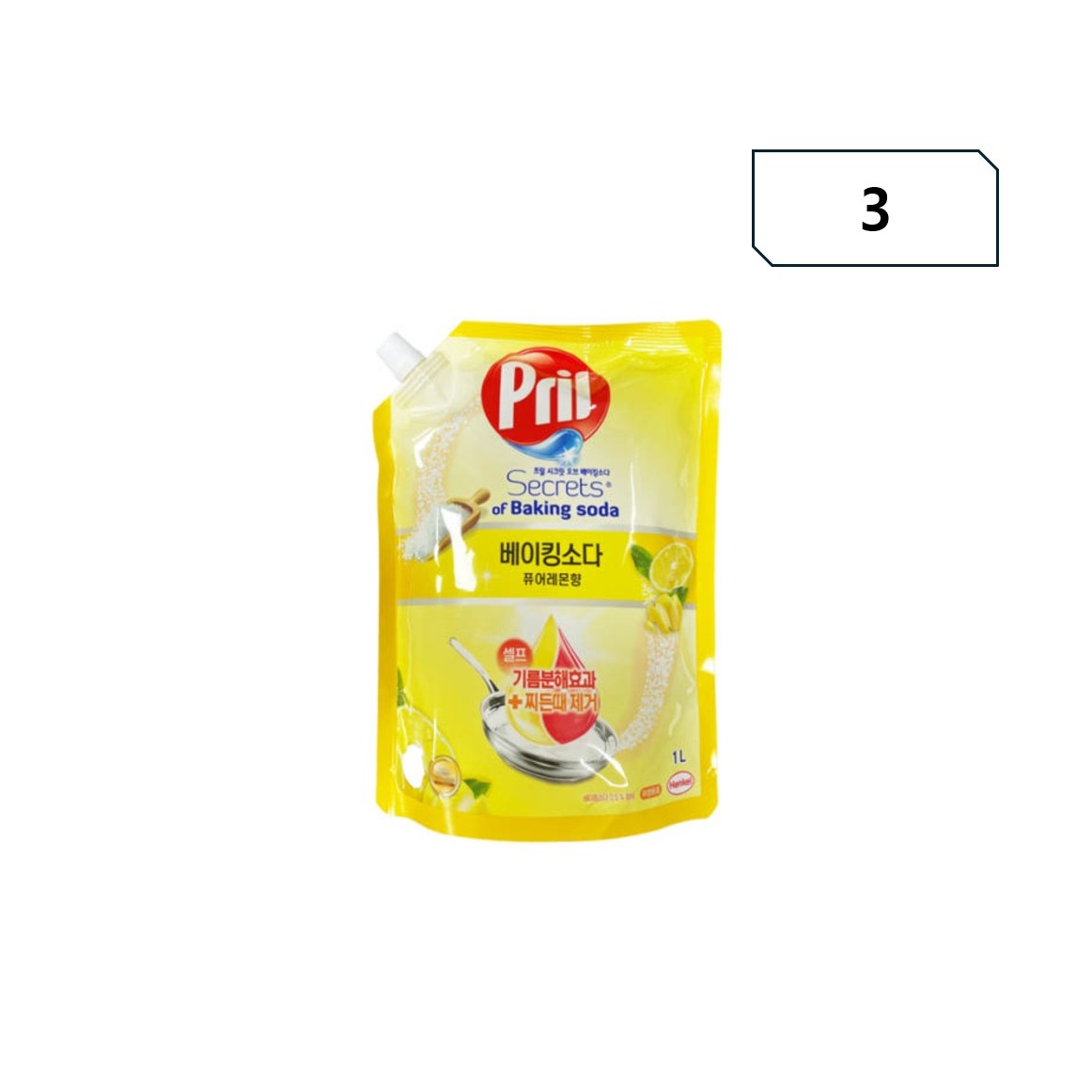 프릴 시크릿오브 베이킹소다 퓨어레몬향 리필, 1L, 3개 19,860원