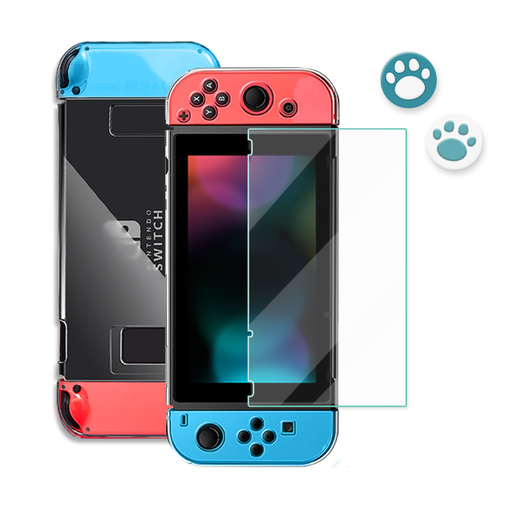 뷰씨 닌텐도 스위치 하드 풀커버 케이스 + 강화유리필름 + 조이콘 커버 2p 12,900원