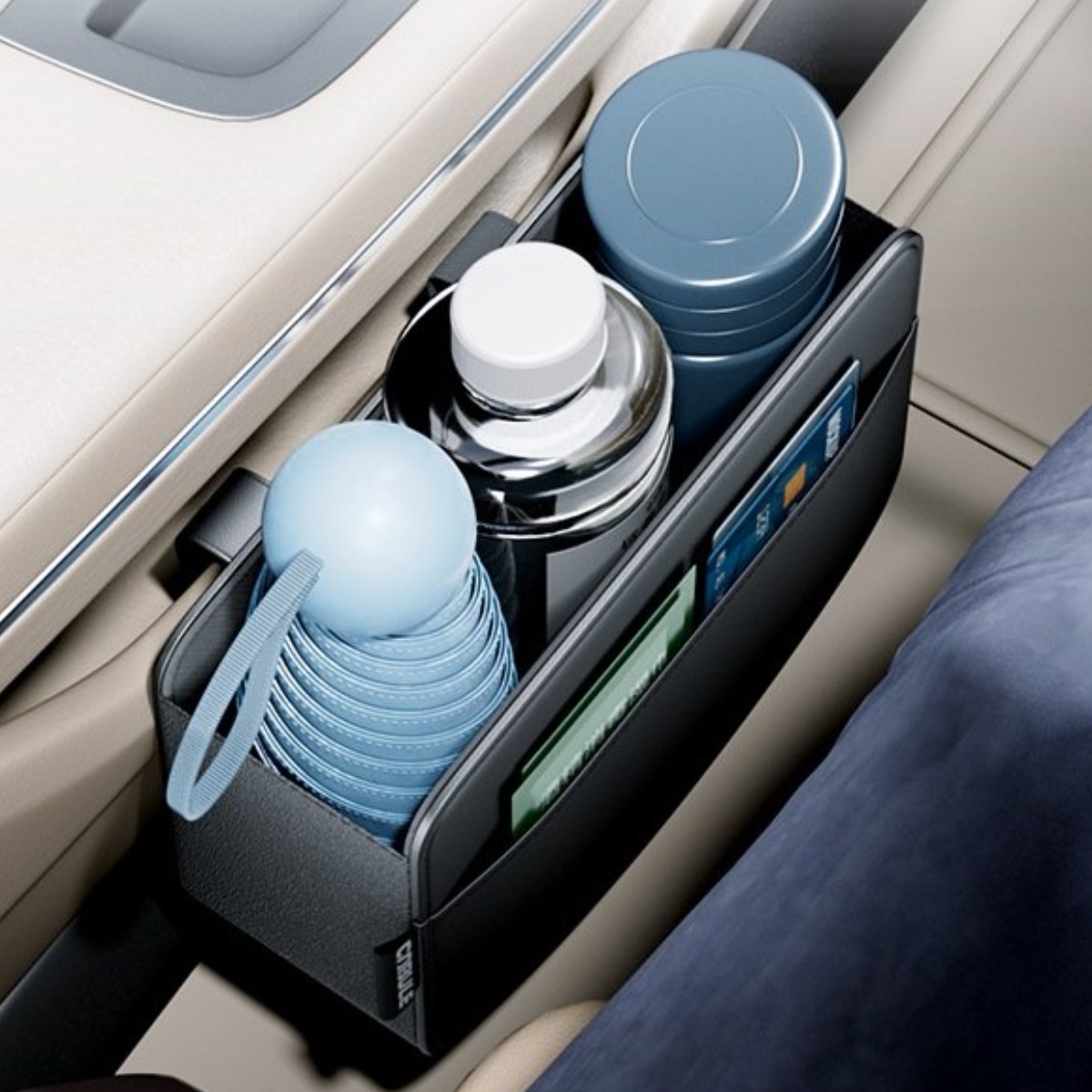 준성유통 자동차수납포켓 다용도 휴지통 사이드포켓 운전석 조수석 호환, 블랙, 1개 14,590원