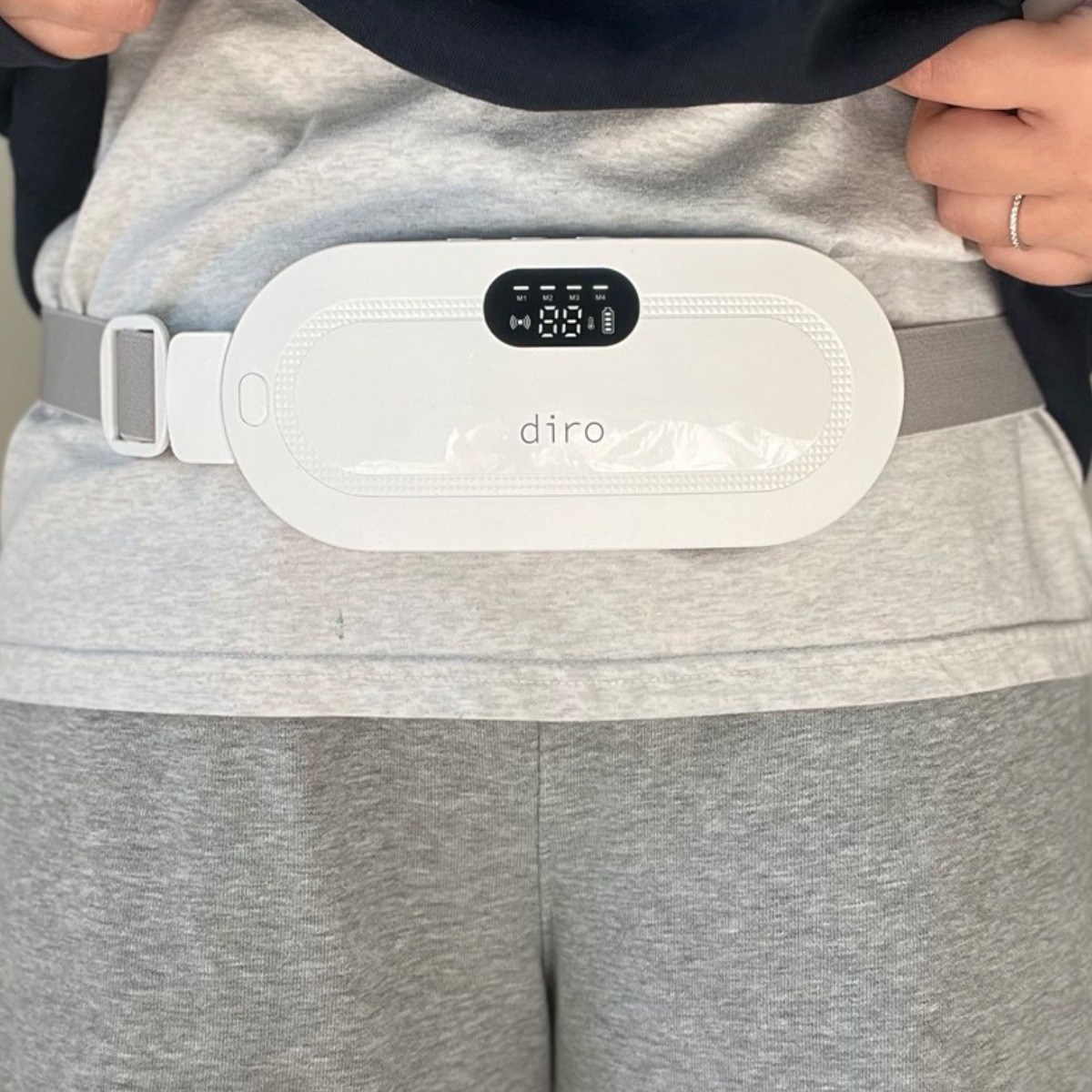 [26년형] 디로 복부 찜질기 배 생리통 온열기, 화이트, diro 101 39,700원