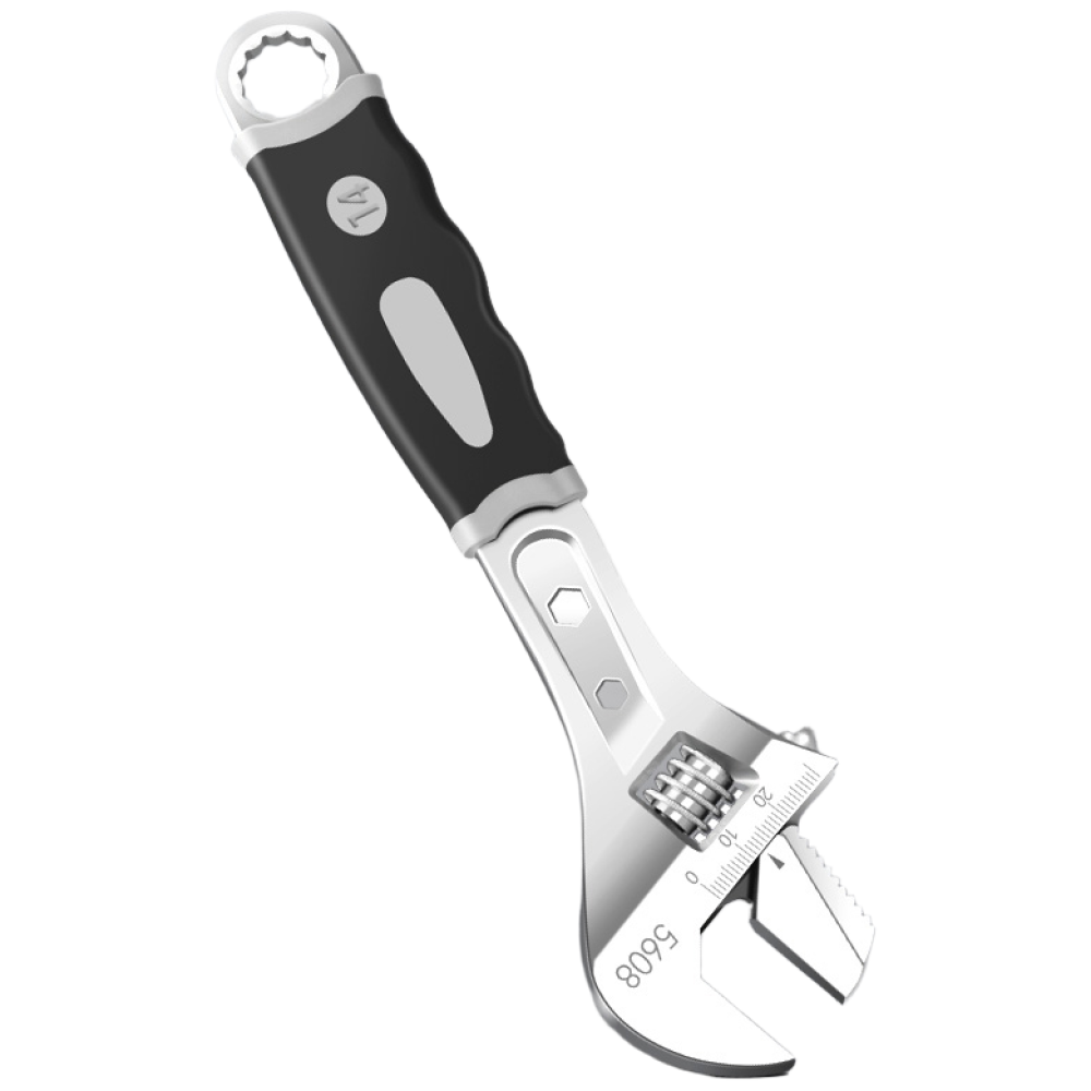 AIRAJ 8/10/12인치 조정 가능한 스패너 CR-V 단조 탄소강 미끄럼방지 그립 잠금 메커니즘 산업용/정비/DIY용, 8인치 9,500원