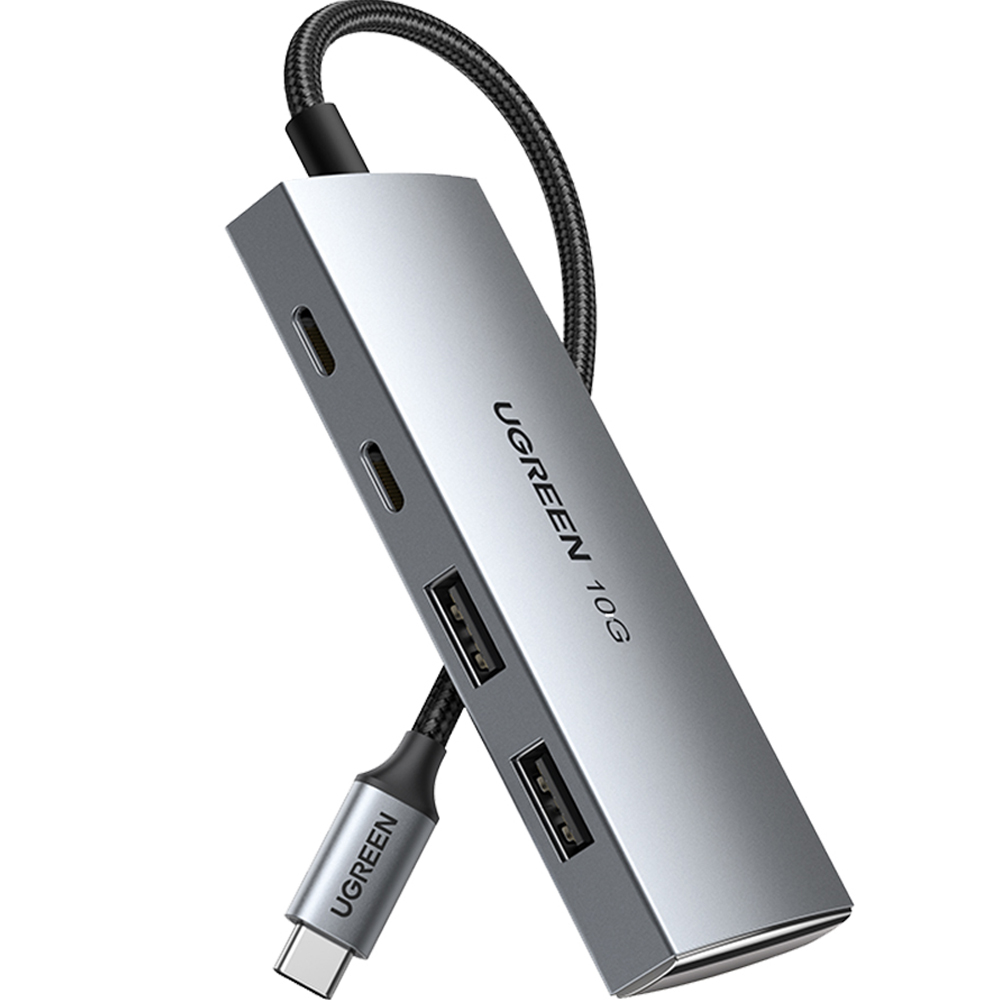 유그린 Gen2 10Gbps C타입 고속 멀티 USB3.2 허브 CM480, 메탈그레이, 1개 39,000원