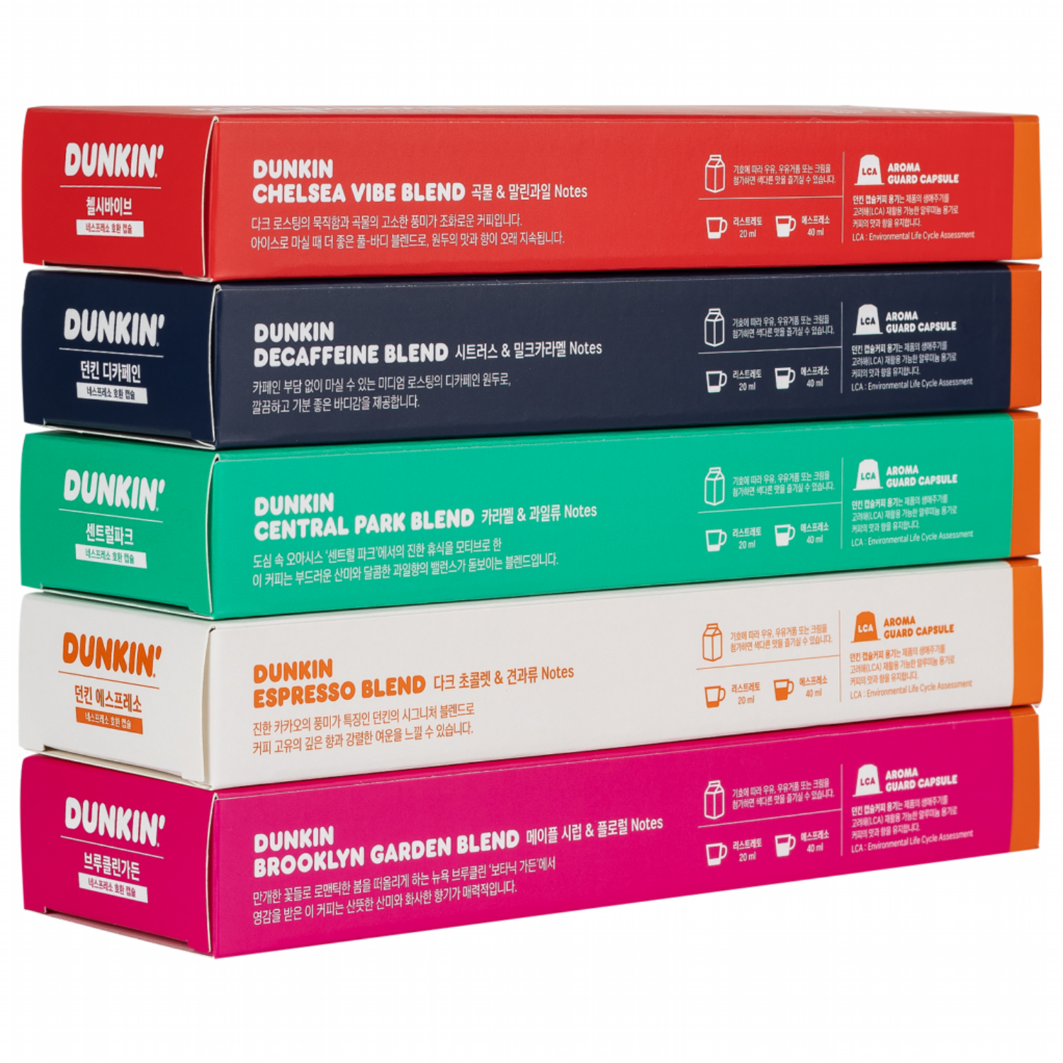 [5개 세트] 던킨 네스프레소 호환 캡슐커피 100캡슐 세트, 1개 39,900원
